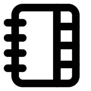 Notebook Tabs Icon from Lucide Line Set