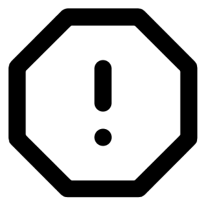 Octagon Alert Icon from Lucide Line Set