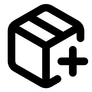 Package Plus Icon from Lucide Line Set