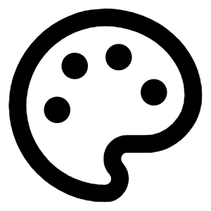 Palette Icon from Lucide Line Set