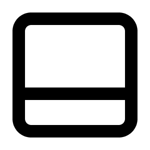 Panel Bottom Icon from Lucide Line Set