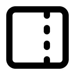 Panel Right Dashed Icon from Lucide Line Set