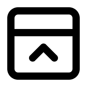 Panel Top Close Icon from Lucide Line Set