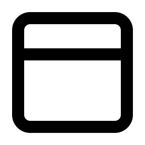 Panel Top Icon from Lucide Line Set