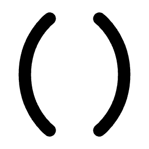 Parentheses Icon from Lucide Line Set