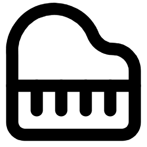 Piano Icon from Lucide Line Set