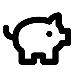 Piggy Bank Icon from Lucide Line Set