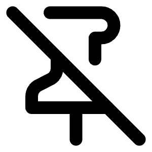 Pin Off Icon from Lucide Line Set