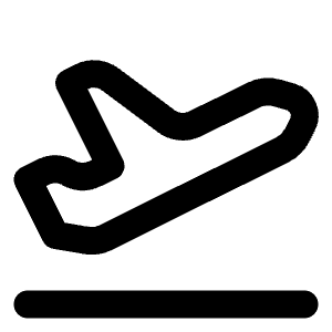 Plane Takeoff Icon from Lucide Line Set