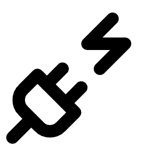 Plug Zap Icon from Lucide Line Set