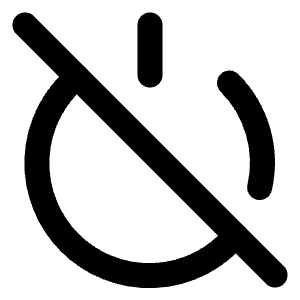 Power Off Icon from Lucide Line Set