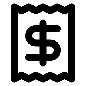 Receipt Icon from Lucide Line Set