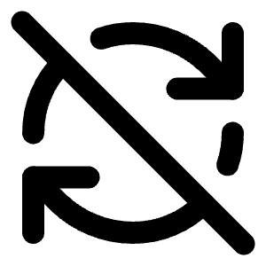 Refresh Cw Off Icon from Lucide Line Set