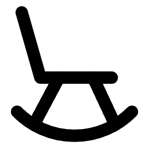 Rocking Chair Icon from Lucide Line Set