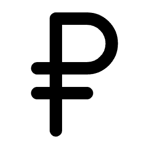 Russian Ruble Icon from Lucide Line Set