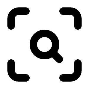 Scan Search Icon from Lucide Line Set