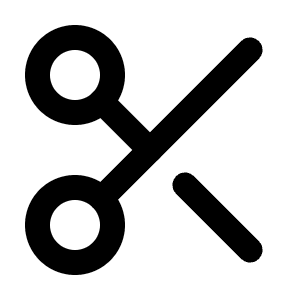 Scissors Icon from Lucide Line Set