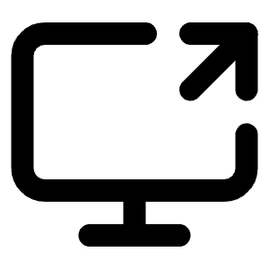 Screen Share Icon from Lucide Line Set