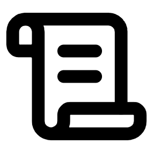 Scroll Text Icon from Lucide Line Set