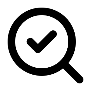 Search Check Icon from Lucide Line Set