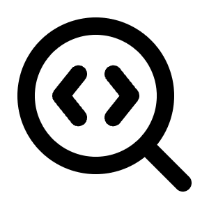 Search Code Icon from Lucide Line Set