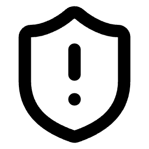 Shield Alert Icon from Lucide Line Set