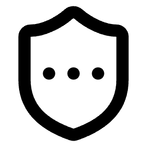 Shield Ellipsis Icon from Lucide Line Set