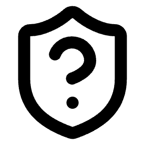 Shield Question Icon from Lucide Line Set