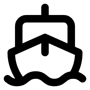Ship Icon from Lucide Line Set