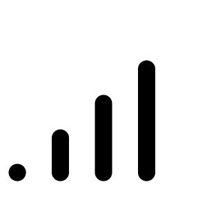 Signal High Icon from Lucide Line Set