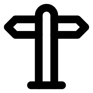 Signpost Big Icon from Lucide Line Set