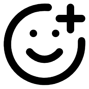 Smile Plus Icon from Lucide Line Set