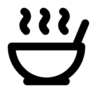 Soup Icon from Lucide Line Set