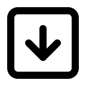 Square Arrow Down Icon from Lucide Line Set