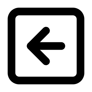 Square Arrow Left Icon from Lucide Line Set