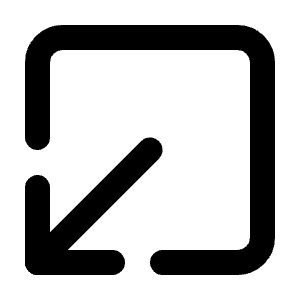 Square Arrow Out Down Left Icon from Lucide Line Set