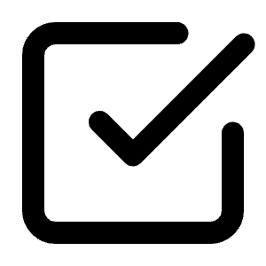 Square Check Big Icon from Lucide Line Set