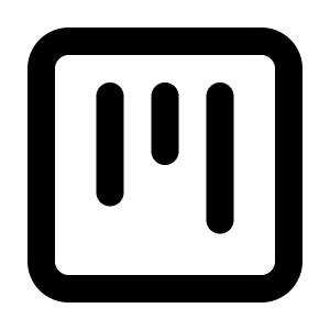 Square Kanban Icon from Lucide Line Set