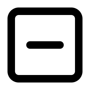 Square Minus Icon from Lucide Line Set