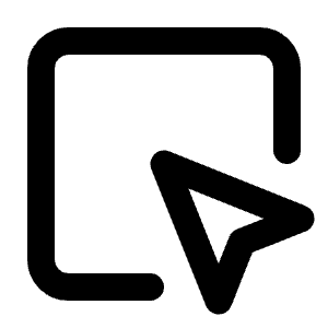 Square Mouse Pointer Icon from Lucide Line Set