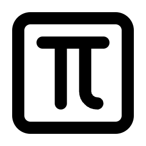 Square Pi Icon from Lucide Line Set