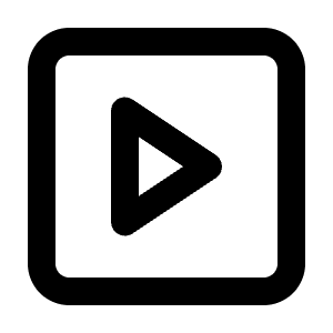 Square Play Icon from Lucide Line Set