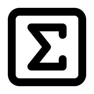 Square Sigma Icon from Lucide Line Set