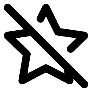 Star Off Icon from Lucide Line Set