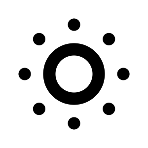 Sun Dim Icon from Lucide Line Set