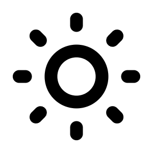 Sun Medium Icon from Lucide Line Set