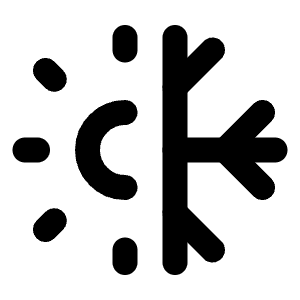 Sun Snow Icon from Lucide Line Set