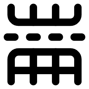 Table Rows Split Icon from Lucide Line Set