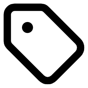Tag Icon from Lucide Line Set