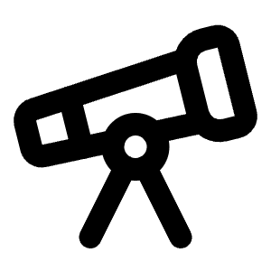 Telescope Icon from Lucide Line Set